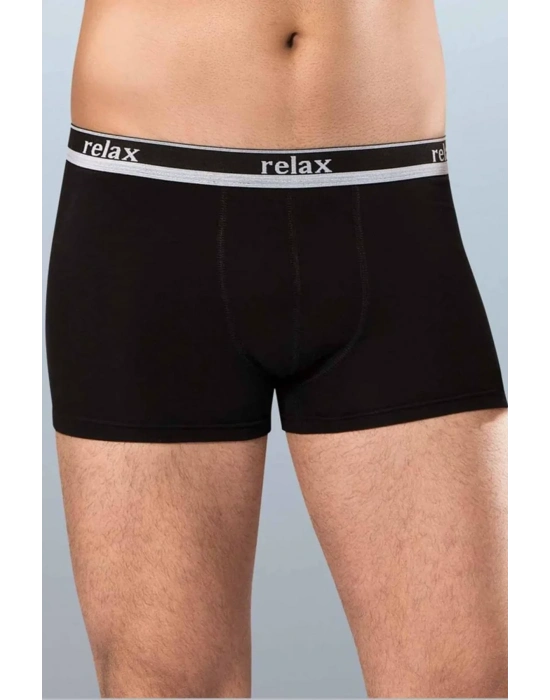 Relax Pamuklu Esnek Erkek Boxer Siyah - 1268A