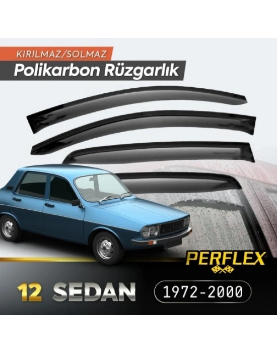 Renault 12 Sedan 1972-2000 Cam Rüzgarlığı V2 Mugen