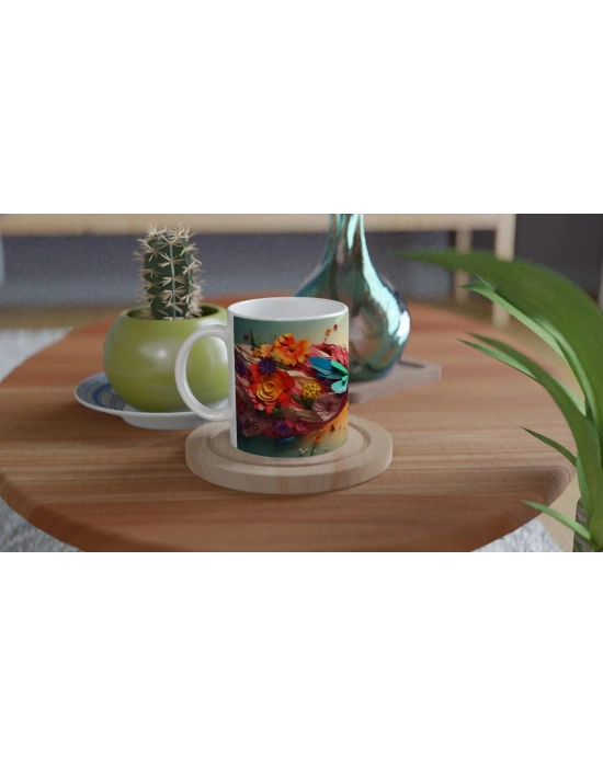 Renk Cümbüşü İçinde Yusufçuk Temalı Baskılı Kupa Bardak