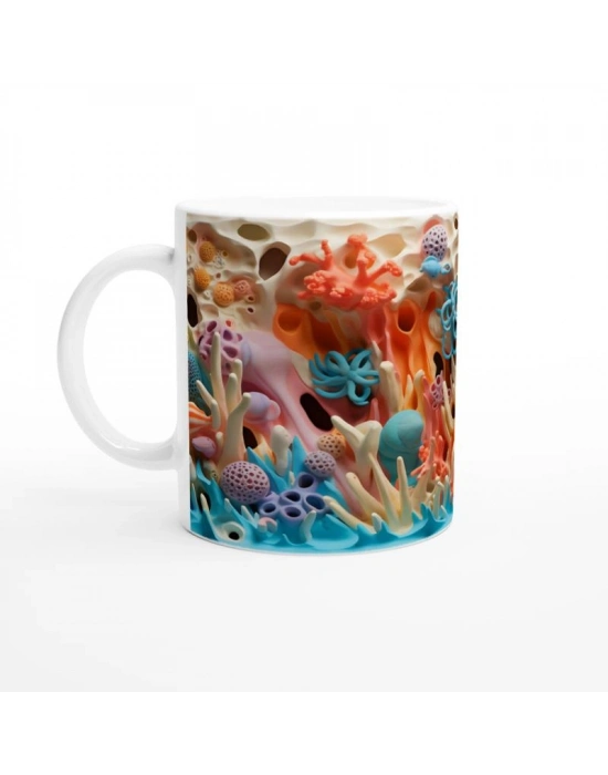 Renk Cümbüşü Mercan Resifi Kupa Bardak