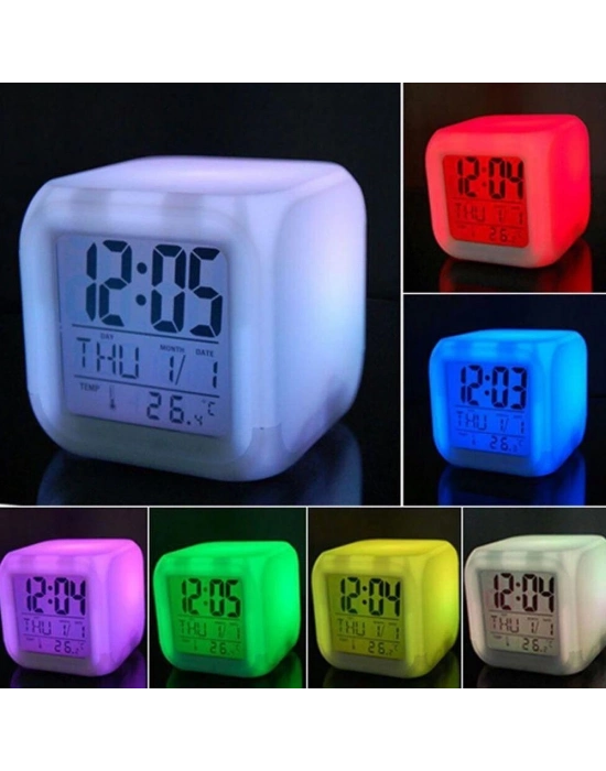 Renk Değiştiren Küp Saat