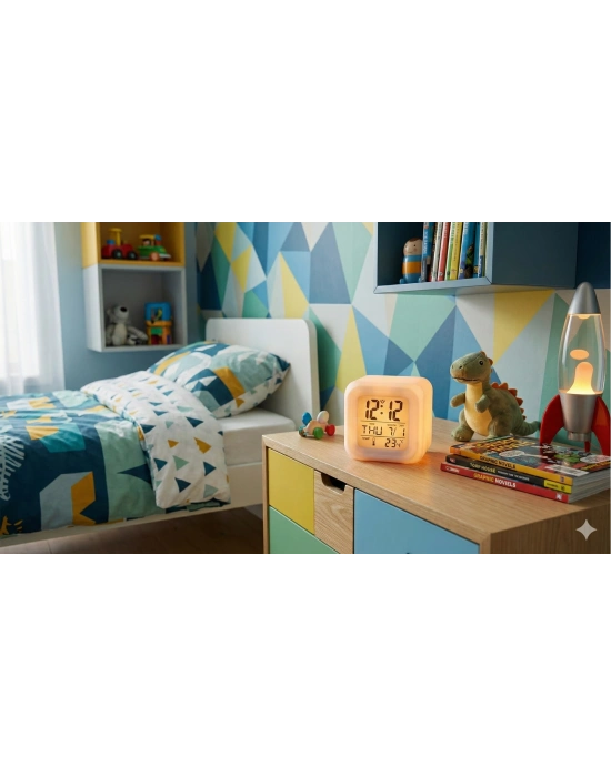 Renk Değiştiren Küp Saat