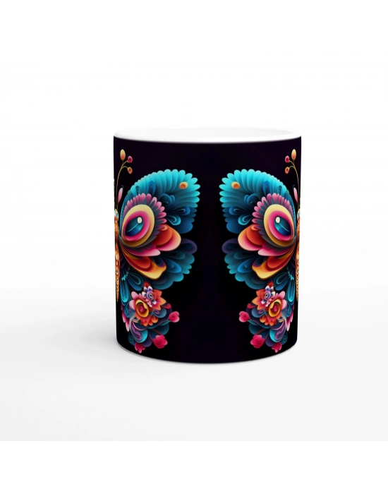 Renk Patlaması Kelebek Kupa Bardak