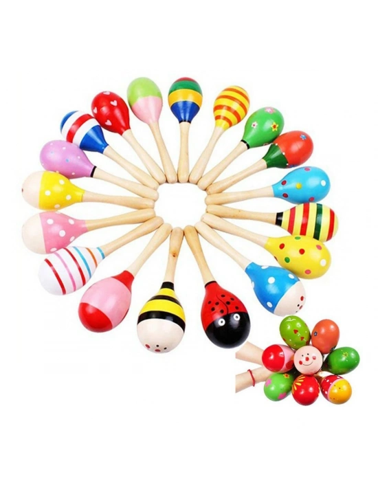 Renkli Ahşap Marakas