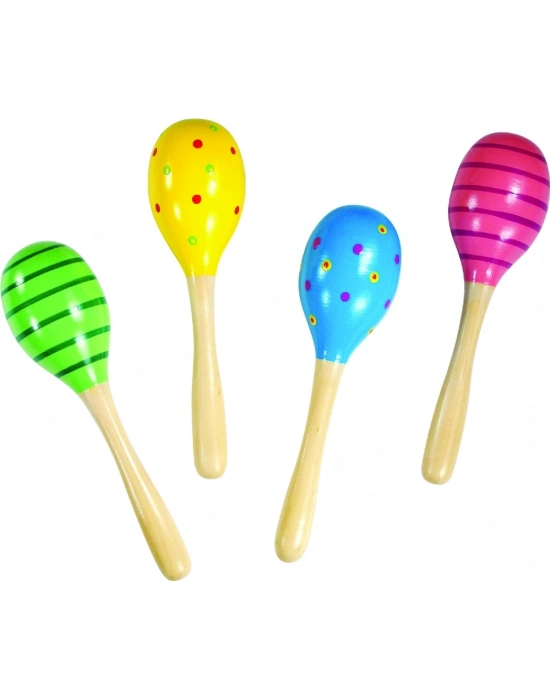 Renkli Ahşap Marakas