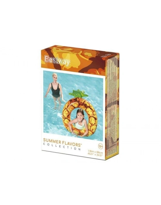 Renkli Ananas Desenli  Deniz Simit Bestway - 36121 -Ananas