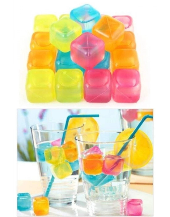 Renkli Buz Küpleri Tükenmez Serinletici Buz Küpleri 20 Adet