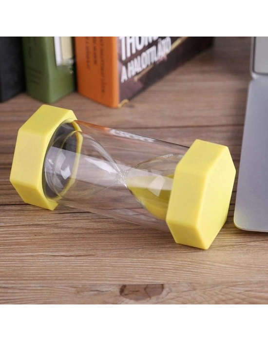 ® Renkli Cam Kum Saati – Dekoratif Masaüstü Zaman Ölçer, Estetik Ofis ve Ev Aksesuarı