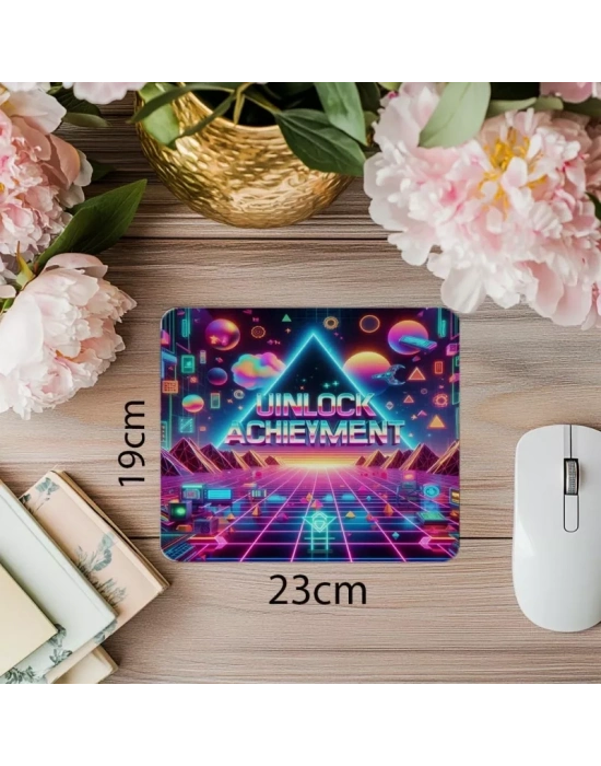 Renkli Hedef Temalı Oyun Mouse Pad - 19x23 cm 2 mm Dikdörtgen İthal Baskılı Mouse Pad