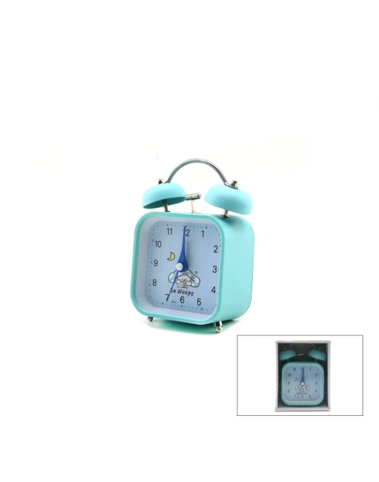 Renkli Kare Masa Çalar Saati