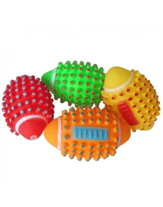 Renkli Kedi Köpek Isırma Topu Sesli