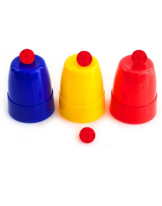 Renkli Kupalar Ve Toplar Sihirbazlık Seti - Başlangıç Seviyesi Sihir Malzemesi