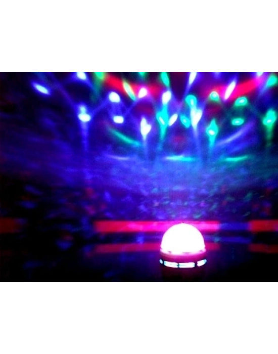 Renkli Led Döner Başlıklı Disko Ampulü