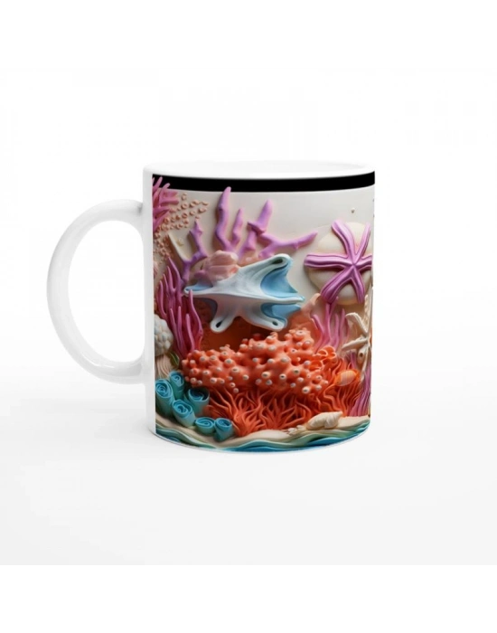 Renkli Mercan Bahçesi Kupa Bardak