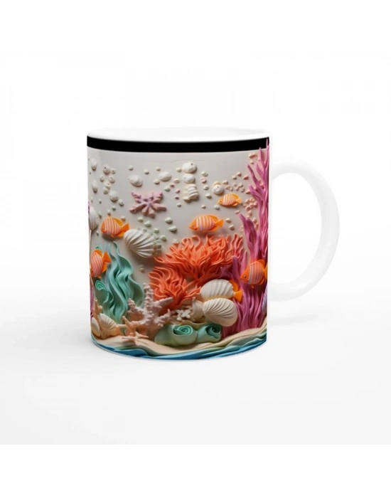 Renkli Mercan Bahçesi Kupa Bardak