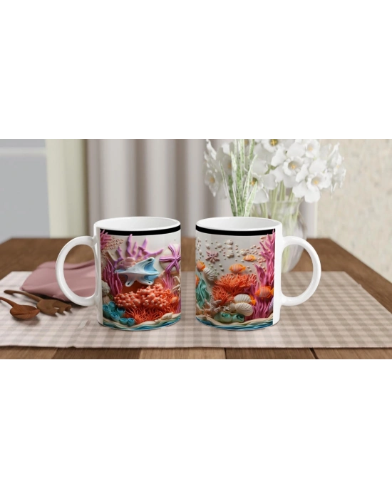 Renkli Mercan Bahçesi Kupa Bardak