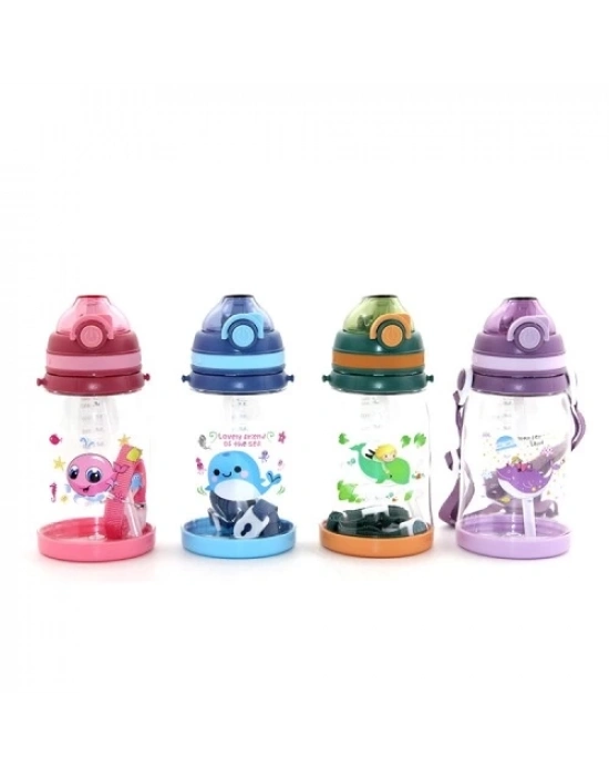 Renkli Pipetli Suluk 550 Ml