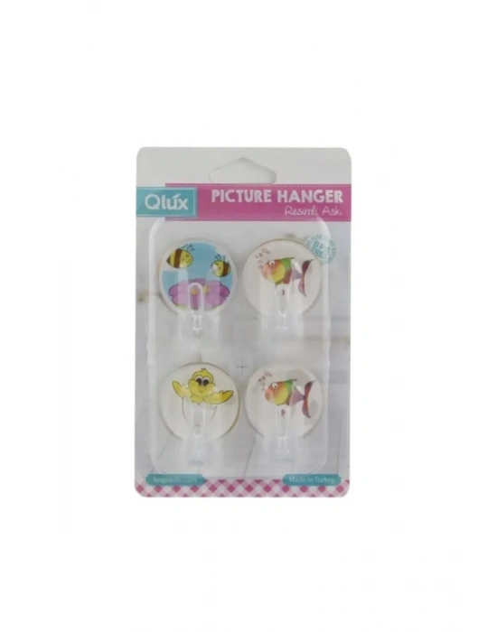 Resimli Yapışkanlı 4 Lü Askı Royaleks-L638