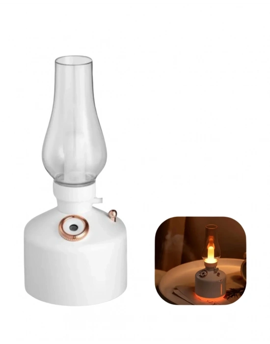 ® Retro Gaz Lambası Tasarımlı USB Şarjlı Aroma Difüzörü 280 ml Nano Mist Nemlendirici