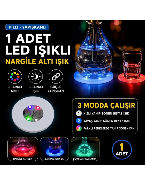 Rgb Led Nargile Altı Işık 1 Adet