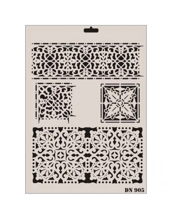 ® Rich Dantel Seri DN-905 Stencil 35x25 cm