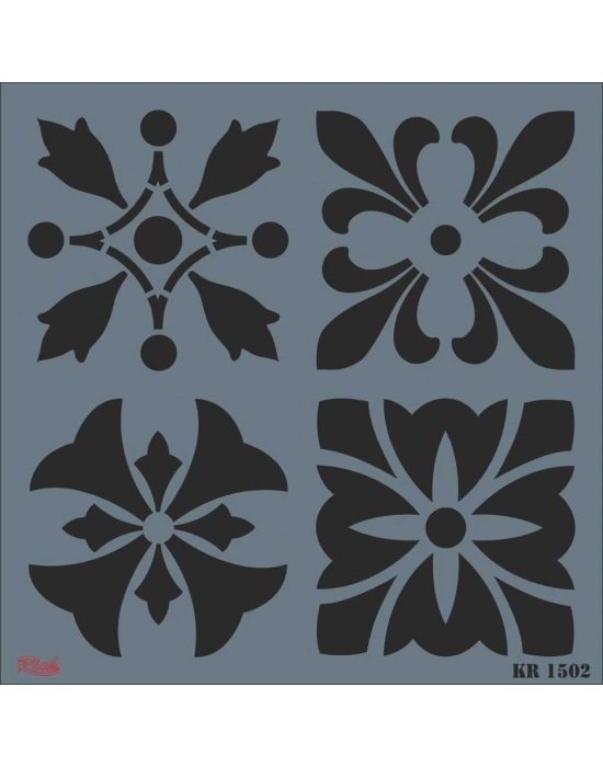 ® Rich KR 1502 Fayans Stencil 30X30 cm