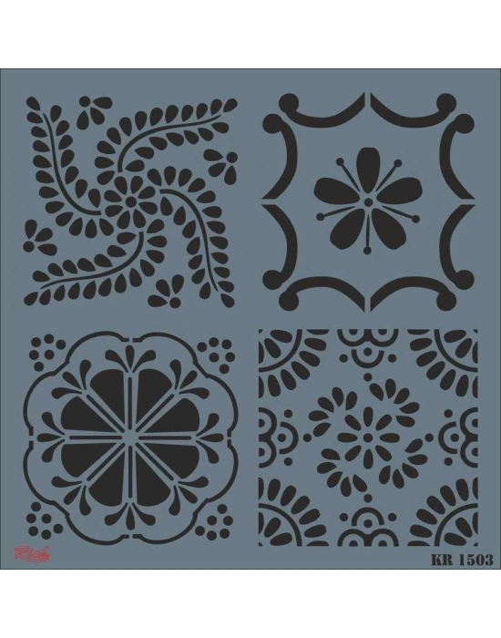 ® Rich KR 1503 Fayans Stencil 30X30 cm