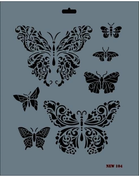 ® Rich New Seri N-104 Stencil 35x25 cm