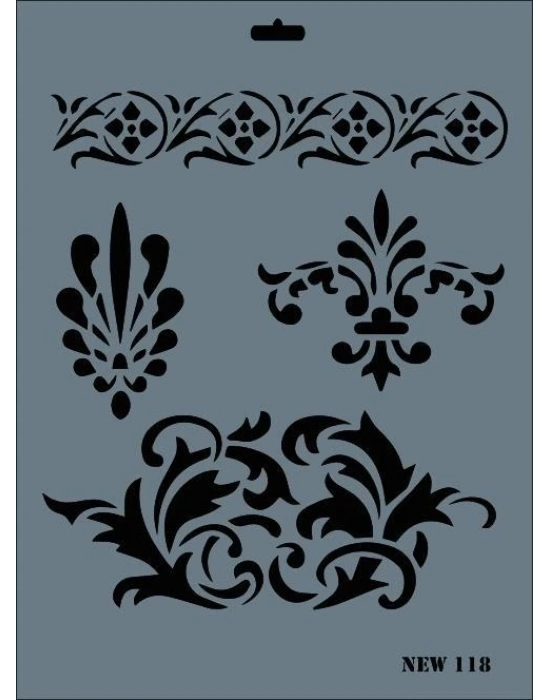 ® Rich New Seri N-118 Stencil 35x25 cm