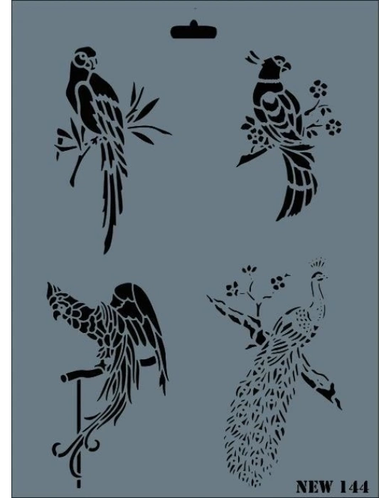 ® Rich New Seri N-144 Stencil 35x25 cm