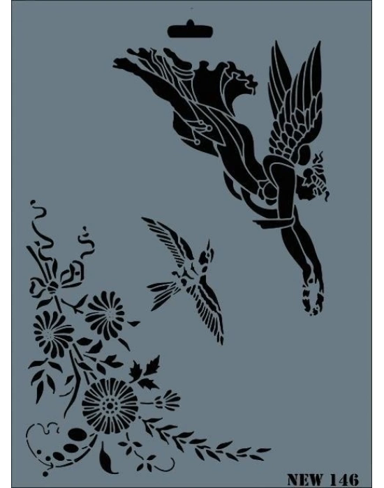 ® Rich New Seri N-146 Stencil 35x25 cm