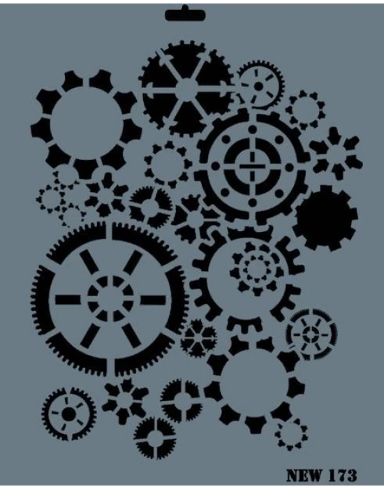 ® Rich New Seri N-173 Stencil 35x25 cm