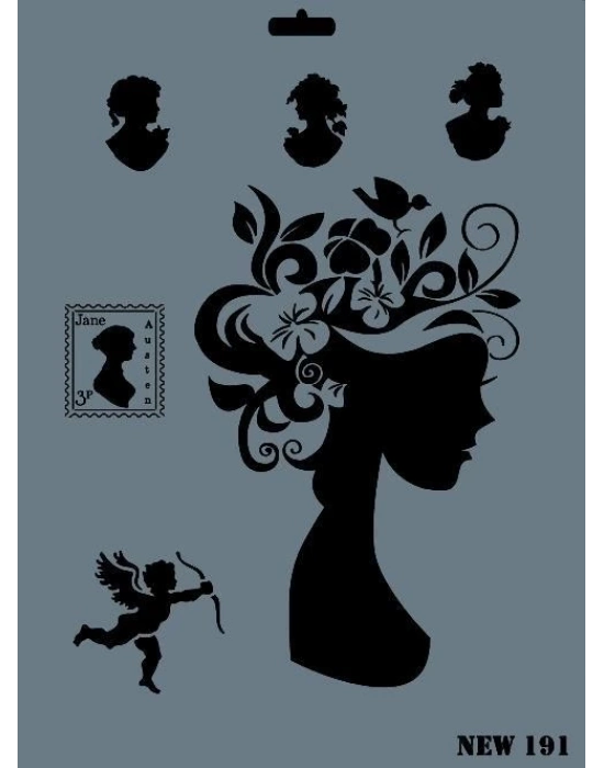 ® Rich New Seri N-191 Stencil 35x25 cm