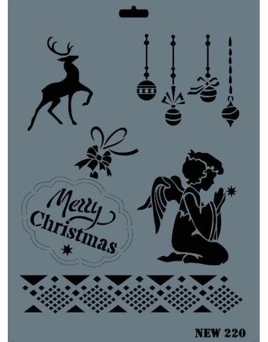 ® Rich New Seri N-220 Stencil 35x25 cm