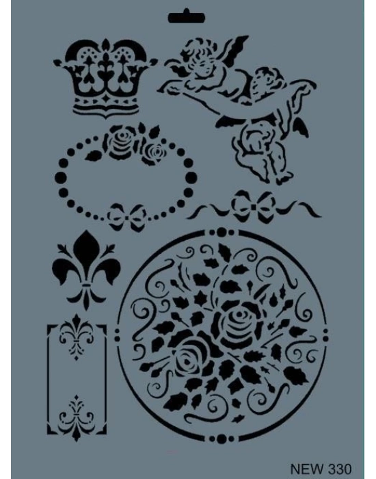 ® Rich New Seri N-330 Stencil 35x25 cm