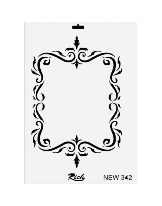 ® Rich New Seri N-342 Stencil 35x25 cm