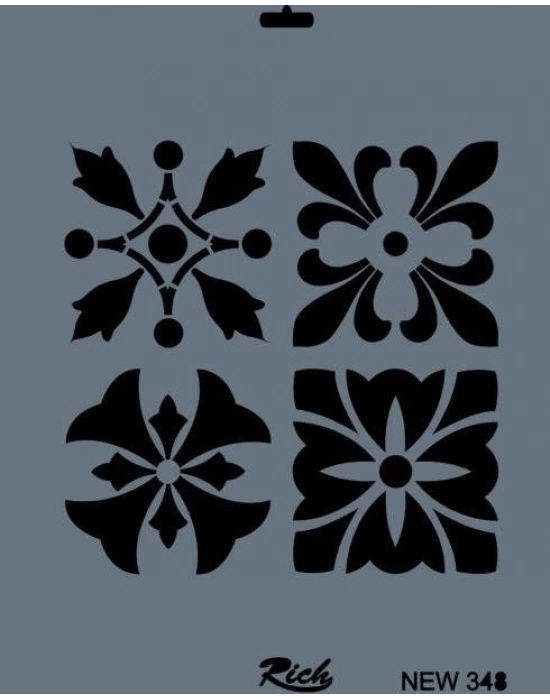 ® Rich New Seri N-348 Stencil 35x25 cm