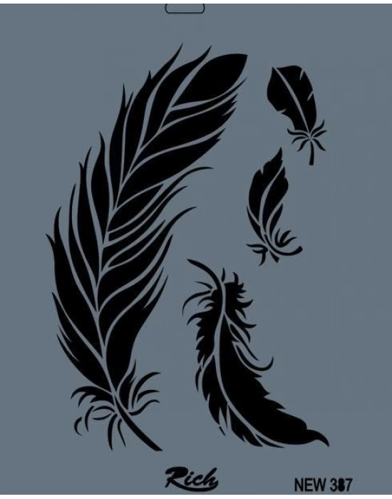 ® Rich New Seri N-387 Stencil 35x25 cm