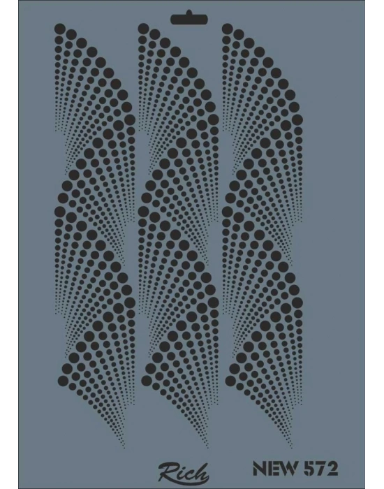 ® Rich New Seri N-572 Stencil 35x25 cm