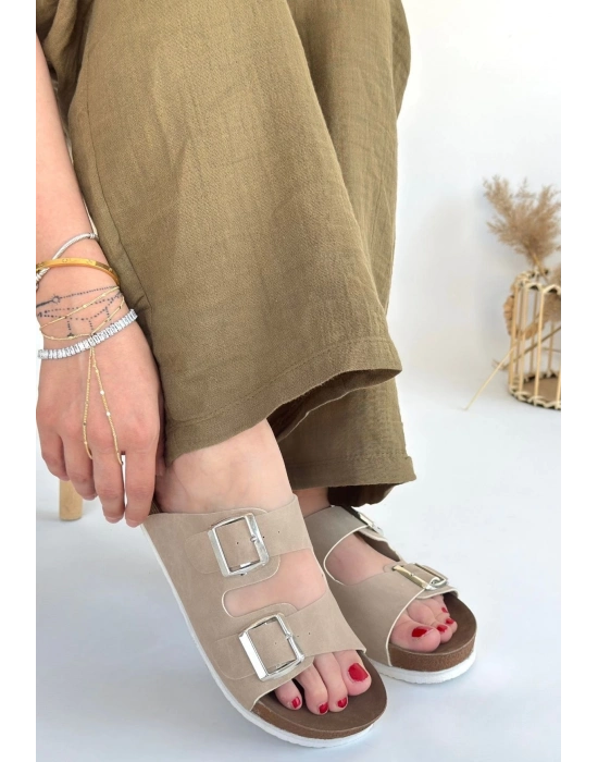 Rıno Ten Nubuk Terlik