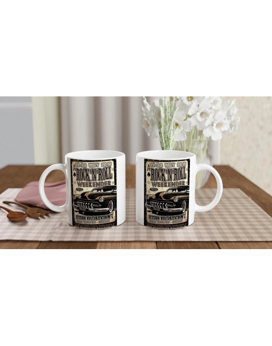 Rock’n Roll Weekender 2010 Klasik Araba Temalı Kupa Bardak