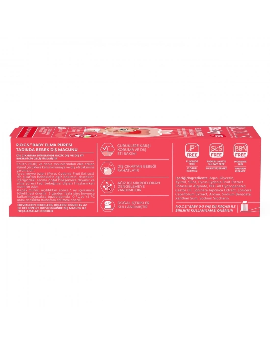R.O.C.S.Baby Diş Macunu 35ml 0-3 Yaş Elma