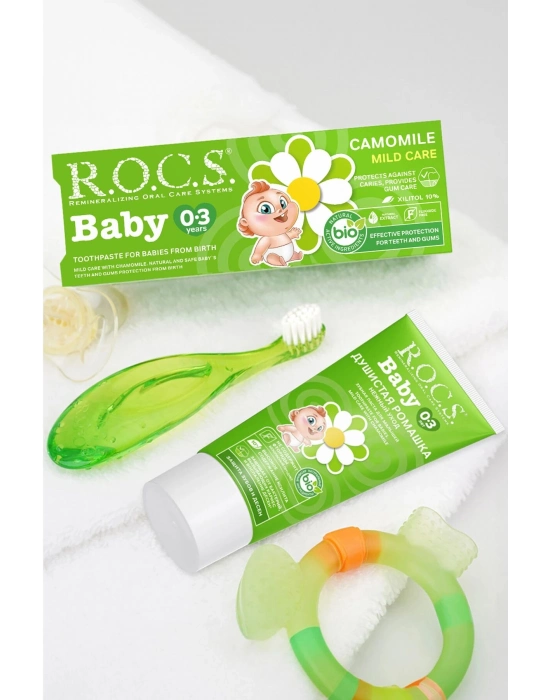 R.O.C.S.Baby Diş Macunu 35ml 0-3 Yaş Papatya