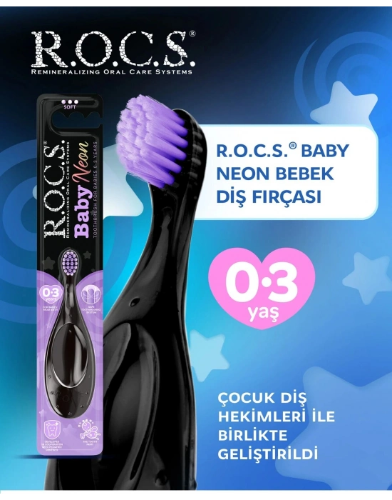 R.O.C.S.Baby Neon Ekstra Soft Diş Fırçası 0-3 Yaş