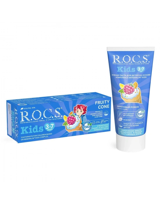 R.O.C.S.Kids Diş Macunu 35 ml 3-7 Yaş Meyve Külahı