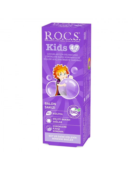 R.O.C.S.Kids Diş Macunu 35ml 4-7 Yaş Sakız