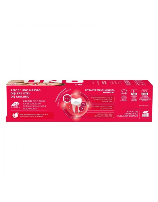 R.O.C.S.Uno Sensitive Hassas Dişlere Özel Diş Macunu 60 ml