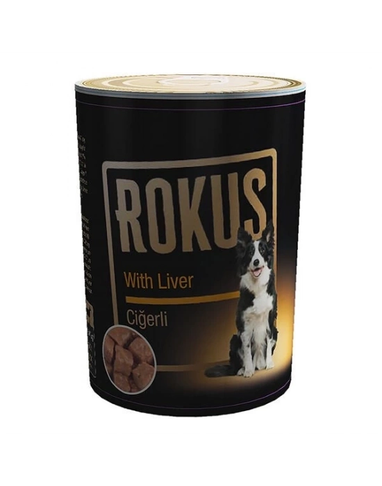 Rokus Ciğerli Yetişkin Konserve Köpek Maması 1 Adet 410 Gr