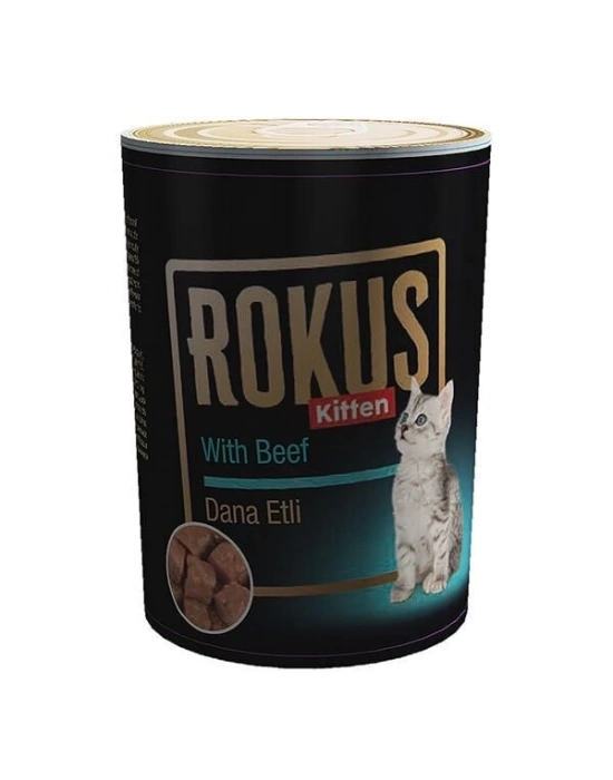 Rokus Tavuklu Yavru Konserve Kedi Maması 1 Adet 410 Gr