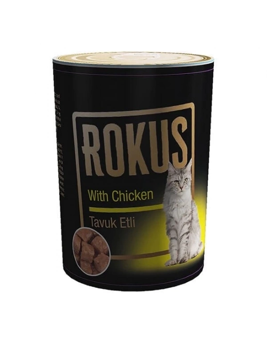 Rokus Tavuklu Yetişkin Konserve Kedi Maması 1 Adet 410 Gr